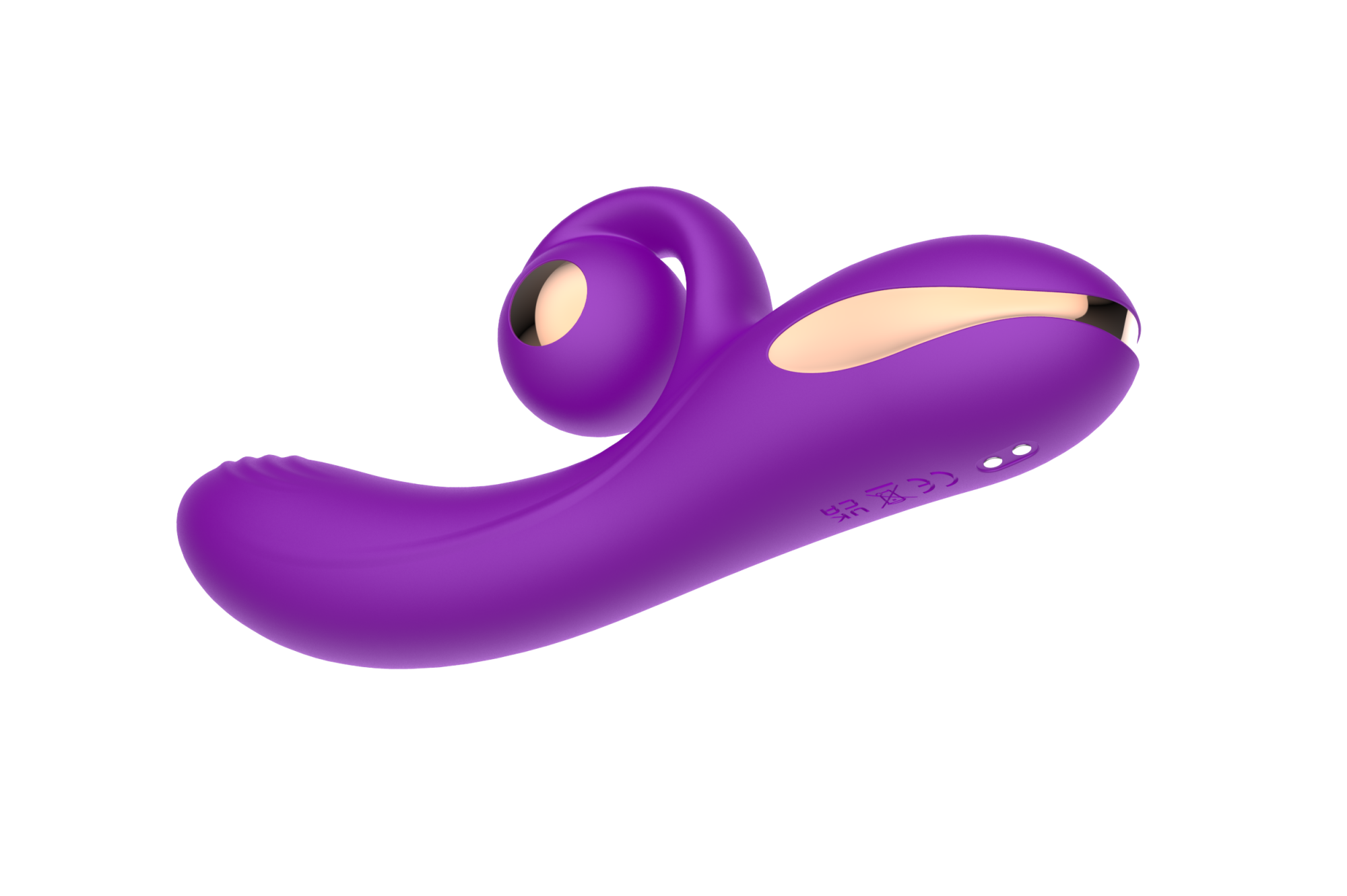силиконовый вибратор-кролик с функцией вращения sw3052-purple в Воронеже