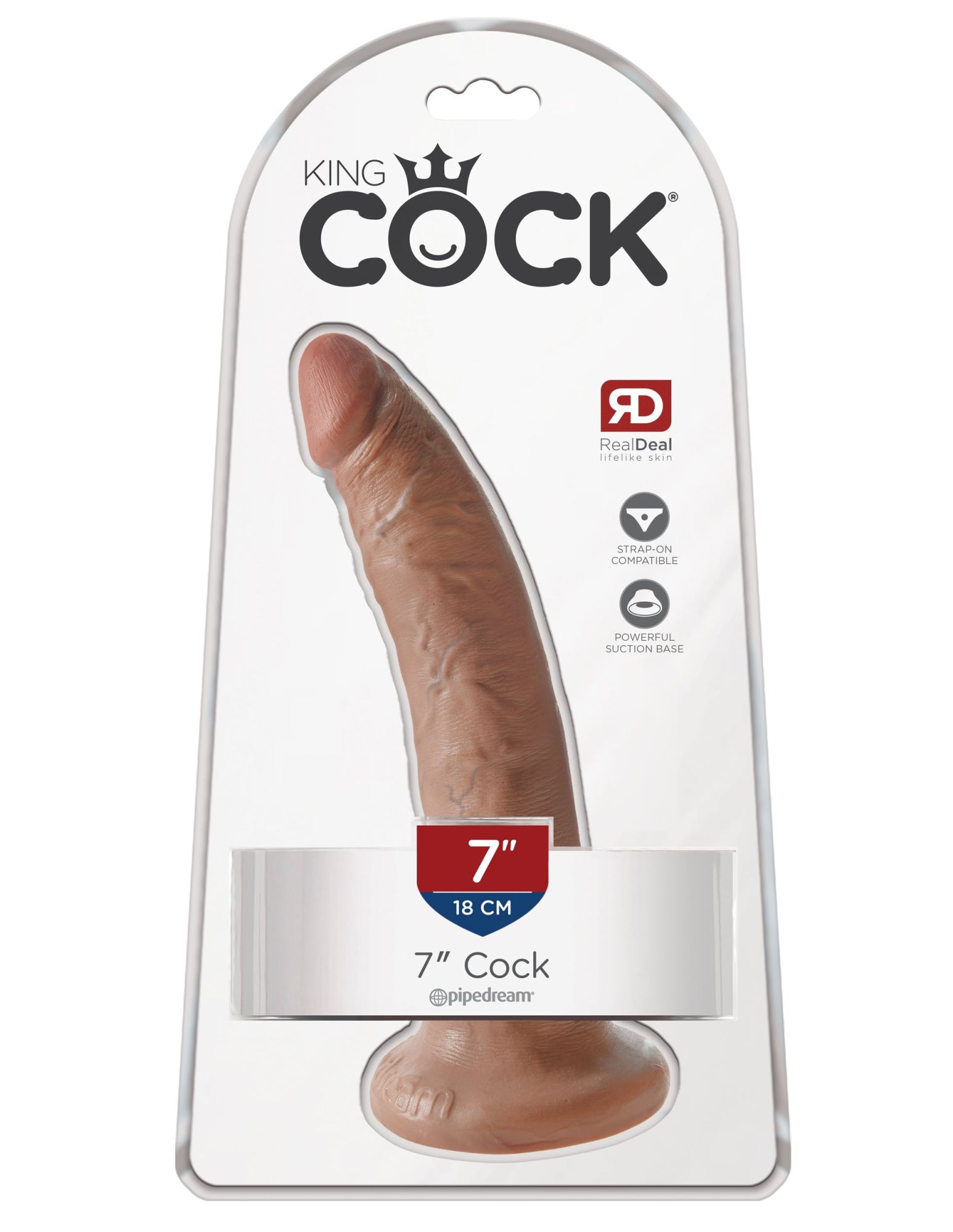 фаллоимитатор king cock 7" мулат cock - flesh pipedream 550222pd в Воронеже