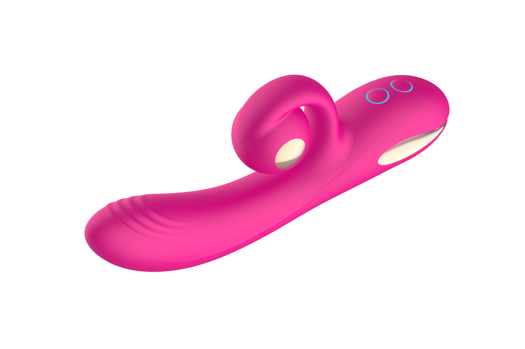 силиконовый вибратор-кролик с функцией вращения sw3052-hot-pink в Воронеже