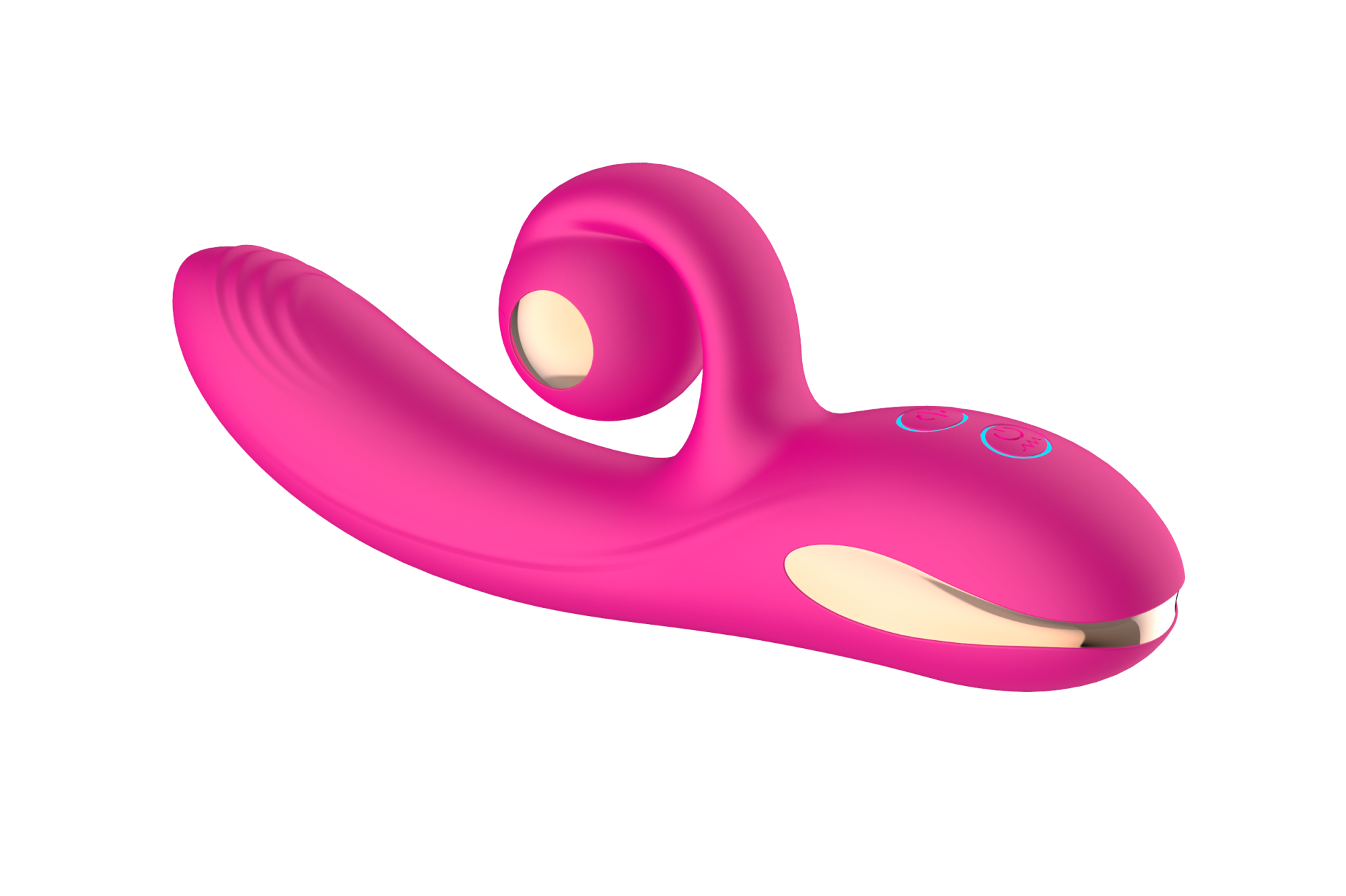 силиконовый вибратор-кролик с функцией вращения sw3052-hot-pink в Воронеже