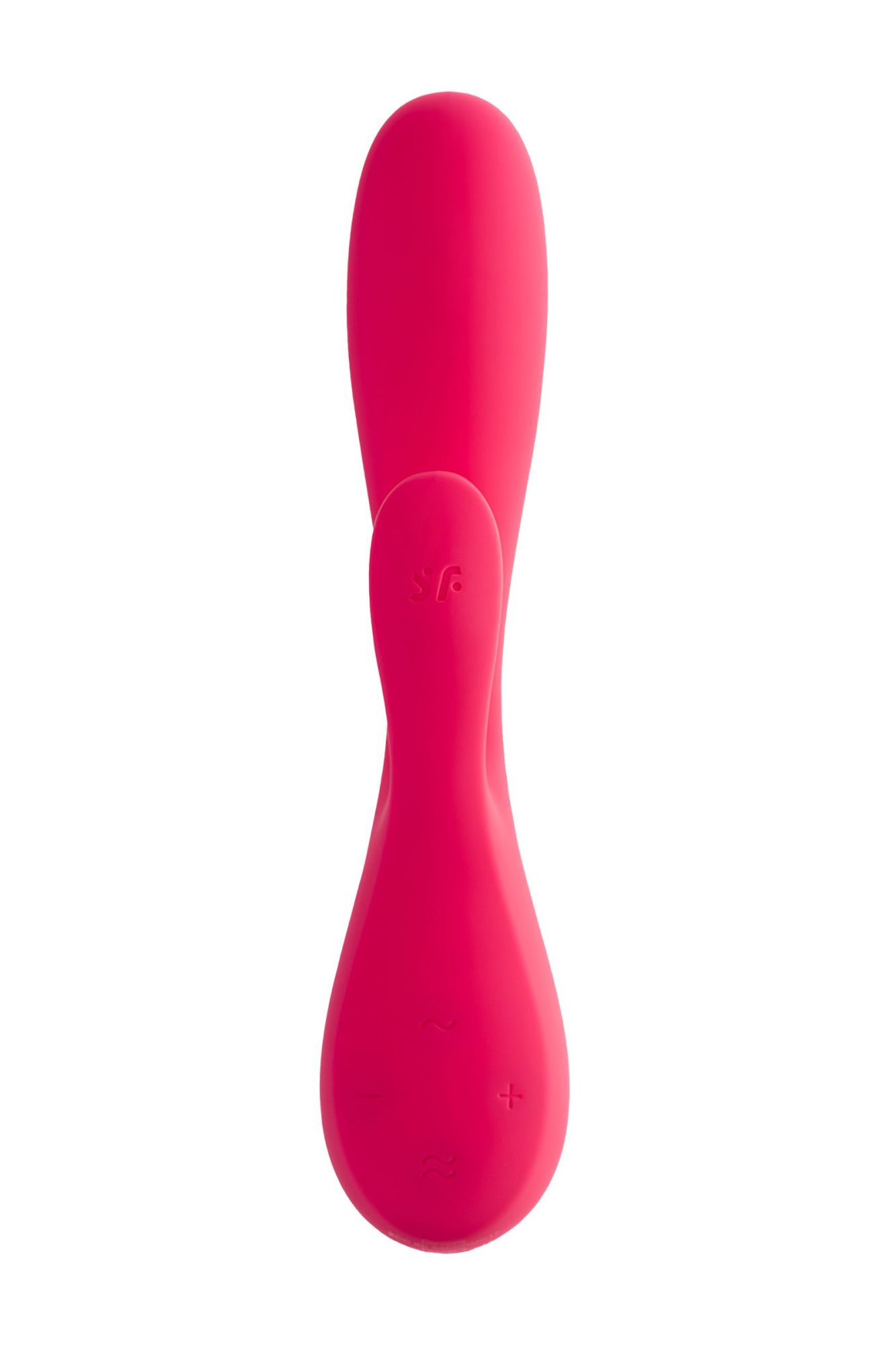 нереалистичный вибратор satisfyer mono flex, силикон, красный, 20,4 см. в Воронеже