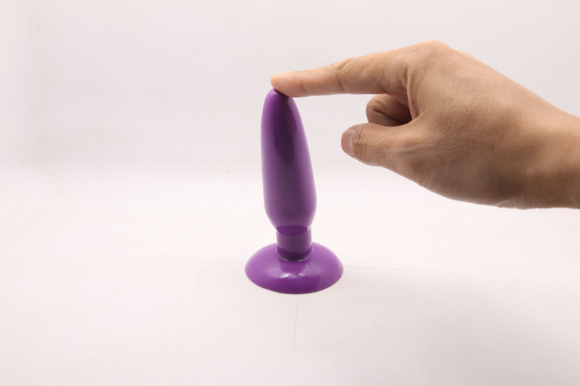 анальная пробка с присоской 3,7 см purple bi-017001r в Воронеже