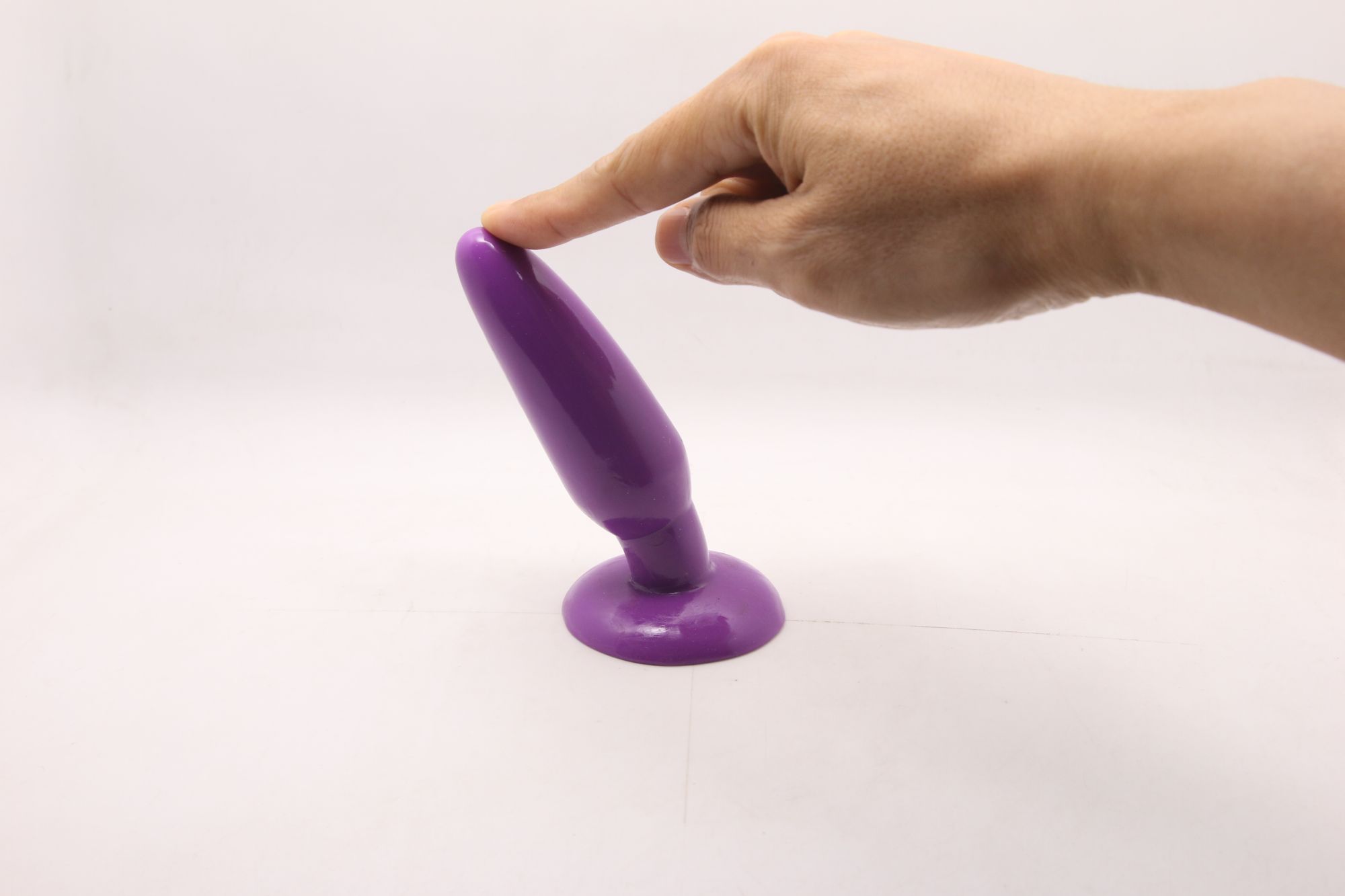 анальная пробка с присоской 3,7 см purple bi-017001r в Воронеже